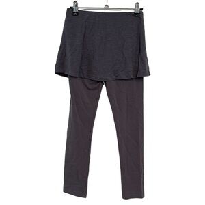 LOGO by Lori Goldstein Girls Leggings Slub Skirt Gray XL 12